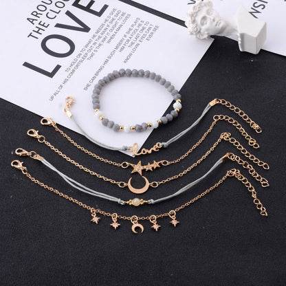 New Temperament Star Moon Personality Pendant Bracelet