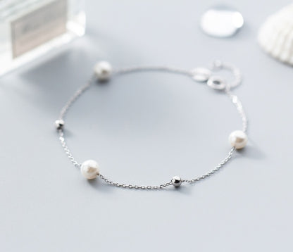 Temperament Beads Synthetic Pearl Bracelet