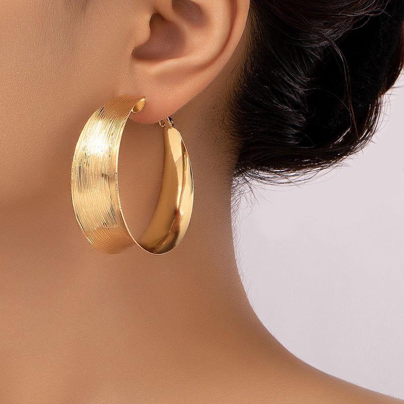 Fashion Creative Big Circle Earrings Women