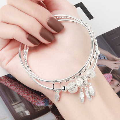 Solid Three Rings Tanabata Valentine Day Bracelet